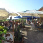 Gute Stimmung auf der Panoramaterrasse bei der Bekanntgabe der Ergebnisse.